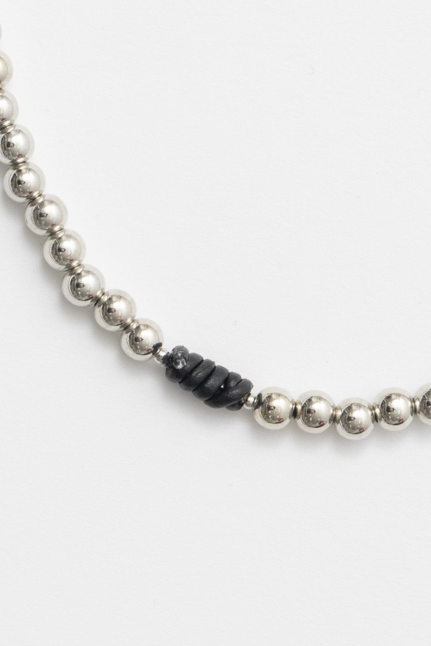 【プランク プロジェクト/PRANK PROJECT】のレザーコードボールチェーンネックレス / Onyx Ball Chain Necklace 人気、トレンドファッション・服の通販 founy(ファニー) 　ファッション　Fashion　レディースファッション　Fashion for Women　ジュエリー　Jewelry　ネックレス　Necklaces & Pendants　アクセサリー　Fashion Accessories　ガラス　Glass, Glassware　ネックレス　Necklace, Pendant Necklace　メタリック　Metallic, Shiny Finish　other-2|ID: prp329100004953178 ipo3291000000037166975