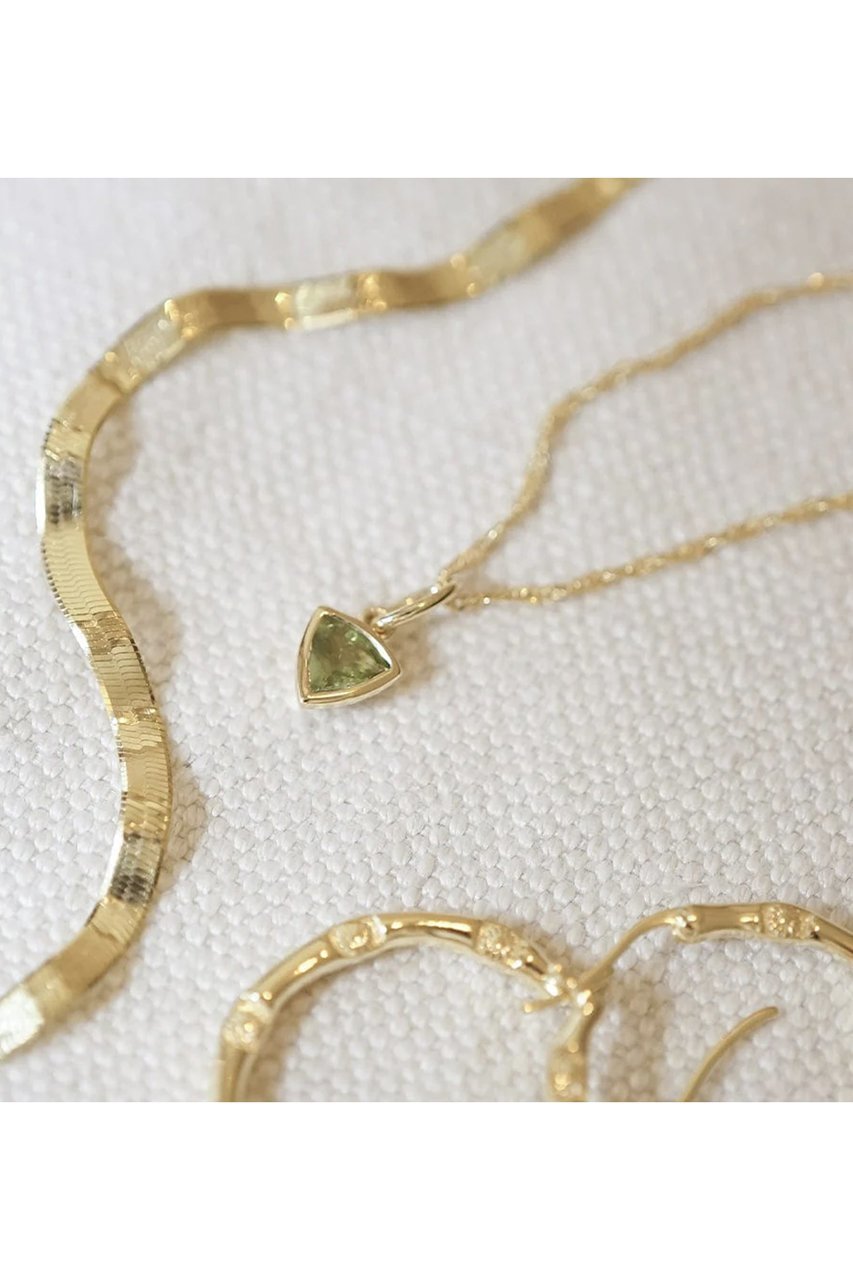 【デイジー ロンドン/DAISY LONDON】のAUG-PERIDOT GP ネックレス 人気、トレンドファッション・服の通販 founy(ファニー) 　ファッション　Fashion　レディースファッション　Fashion for Women　ジュエリー　Jewelry　ネックレス　Necklaces & Pendants　チェーン　Chain, Chain Strap　ツイスト　Tweed, Tweed Fabric　ネックレス　Necklace, Pendant Necklace　パーティ　Party, Party Style　other-7|ID: prp329100004953205 ipo3291000000037167153