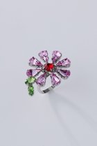 【アデルビジュー  ポップ/POP ADER bijoux】のMarie Jewel flower リング ピンク|ID: prp329100004953248 ipo3291000000037167436