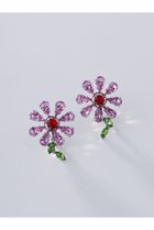 【アデルビジュー  ポップ/POP ADER bijoux】のMarie Jewel flower イヤリング ピンク|ID: prp329100004953249 ipo3291000000037167442