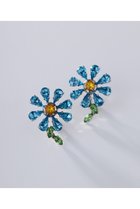 【アデルビジュー  ポップ/POP ADER bijoux】のMarie Jewel flower イヤリング ブルー|ID: prp329100004953249 ipo3291000000037167443