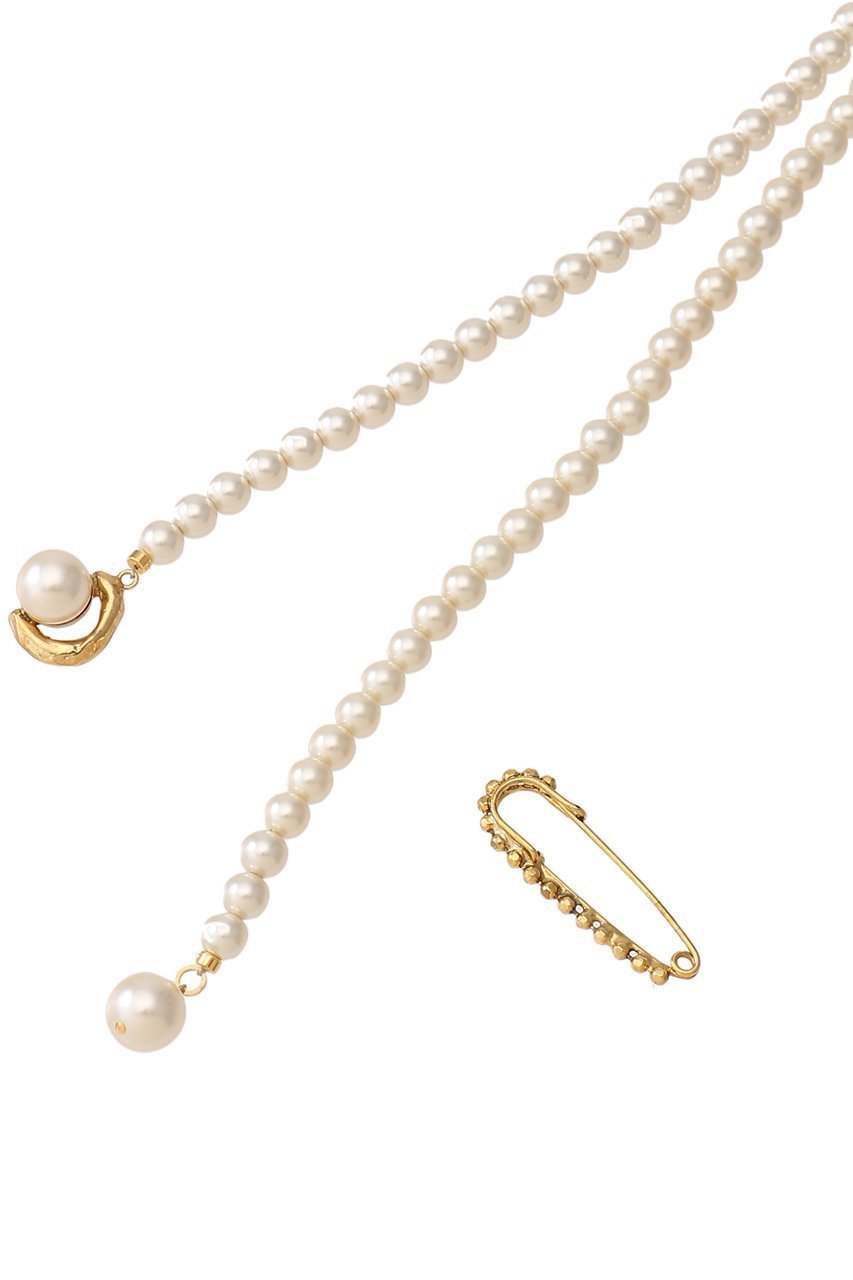 【アデル ビジュー/ADER bijoux】のVAGUE pearl multi-usage ネックレス 人気、トレンドファッション・服の通販 founy(ファニー) 　ファッション　Fashion　レディースファッション　Fashion for Women　ジュエリー　Jewelry　ネックレス　Necklaces & Pendants　ガラス　Glass, Glassware　シンプル　Simple, Minimal　チェーン　Chain, Chain Strap　ネックレス　Necklace, Pendant Necklace　パール　Pearl, Pearl Accent　ブローチ　Brooch, Pin Brooch　ロング　Long, Long-Length　other-4|ID: prp329100004953291 ipo3291000000037167723