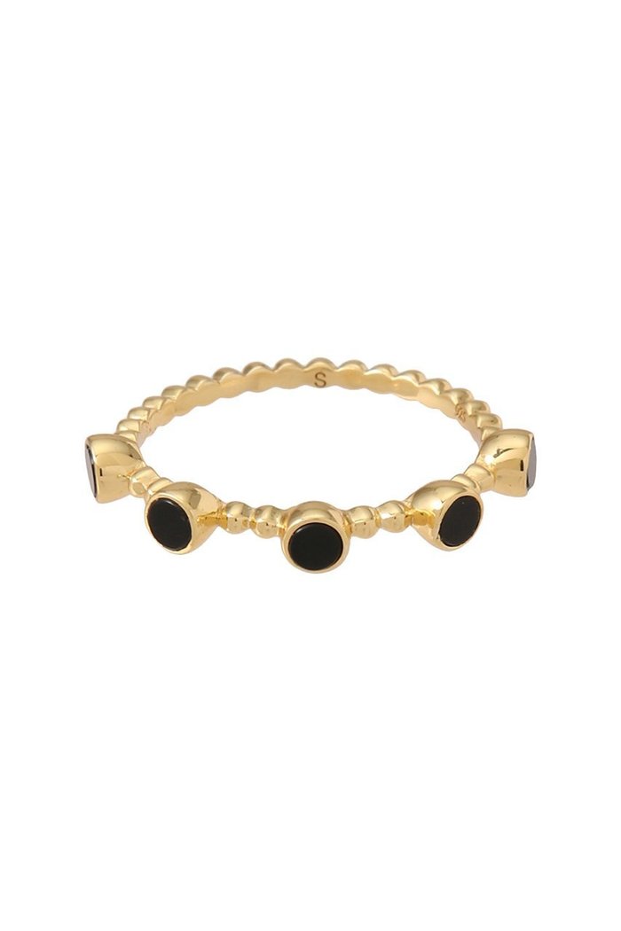 【デイジー ロンドン/DAISY LONDON】の【Polly Sayer】Black Onyx Bobble リング ゴールド インテリア・キッズ・メンズ・レディースファッション・服の通販 founy(ファウニー) https://founy.com/ ファッション Fashion レディースファッション Fashion for Women ジュエリー Jewelry おすすめ Recommended / Our Picks ジュエリー Jewelry, Accessories ストーン Stone, Gem-Like ネックレス Necklace, Pendant Necklace フォルム Silhouette, Form 定番 Standard, Basic Item |ID: prp329100004953331 ipo3291000000037167974