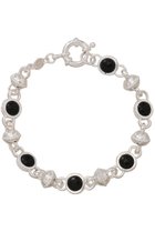 【デイジー ロンドン/DAISY LONDON】の【Polly Sayer】Black Onyx Chain ブレスレット シルバー 人気、トレンドファッション・服の通販 founy(ファニー) ファッション Fashion レディースファッション Fashion for Women ジュエリー Jewelry チェーン＆カフブレスレット Cuff & Chain Bracelets バングル・カフブレスレット Bangles & Cuff Bracelets シルバー Silver, Metallic Silver シンプル Simple, Minimal ブレスレット Bracelet, Wristband モチーフ Motif, Design Theme thumbnail シルバー|ID: prp329100004953333 ipo3291000000037167990
