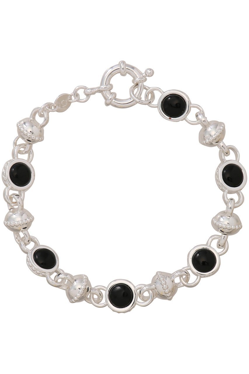 【デイジー ロンドン/DAISY LONDON】の【Polly Sayer】Black Onyx Chain ブレスレット シルバー インテリア・キッズ・メンズ・レディースファッション・服の通販 founy(ファニー) 　ファッション　Fashion　レディースファッション　Fashion for Women　ジュエリー　Jewelry　チェーン＆カフブレスレット　Cuff & Chain Bracelets　バングル・カフブレスレット　Bangles & Cuff Bracelets　シルバー　Silver, Metallic Silver　シンプル　Simple, Minimal　ブレスレット　Bracelet, Wristband　モチーフ　Motif, Design Theme　シルバー|ID: prp329100004953333 ipo3291000000037167990
