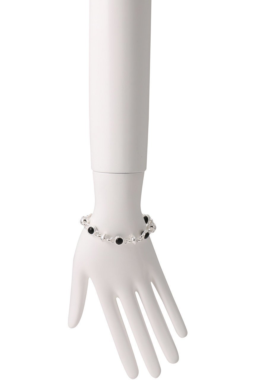 【デイジー ロンドン/DAISY LONDON】の【Polly Sayer】Black Onyx Chain ブレスレット シルバー 人気、トレンドファッション・服の通販 founy(ファニー) 　ファッション　Fashion　レディースファッション　Fashion for Women　ジュエリー　Jewelry　チェーン＆カフブレスレット　Cuff & Chain Bracelets　バングル・カフブレスレット　Bangles & Cuff Bracelets　シルバー　Silver, Metallic Silver　シンプル　Simple, Minimal　ブレスレット　Bracelet, Wristband　モチーフ　Motif, Design Theme　other-3|ID: prp329100004953333 ipo3291000000037167992