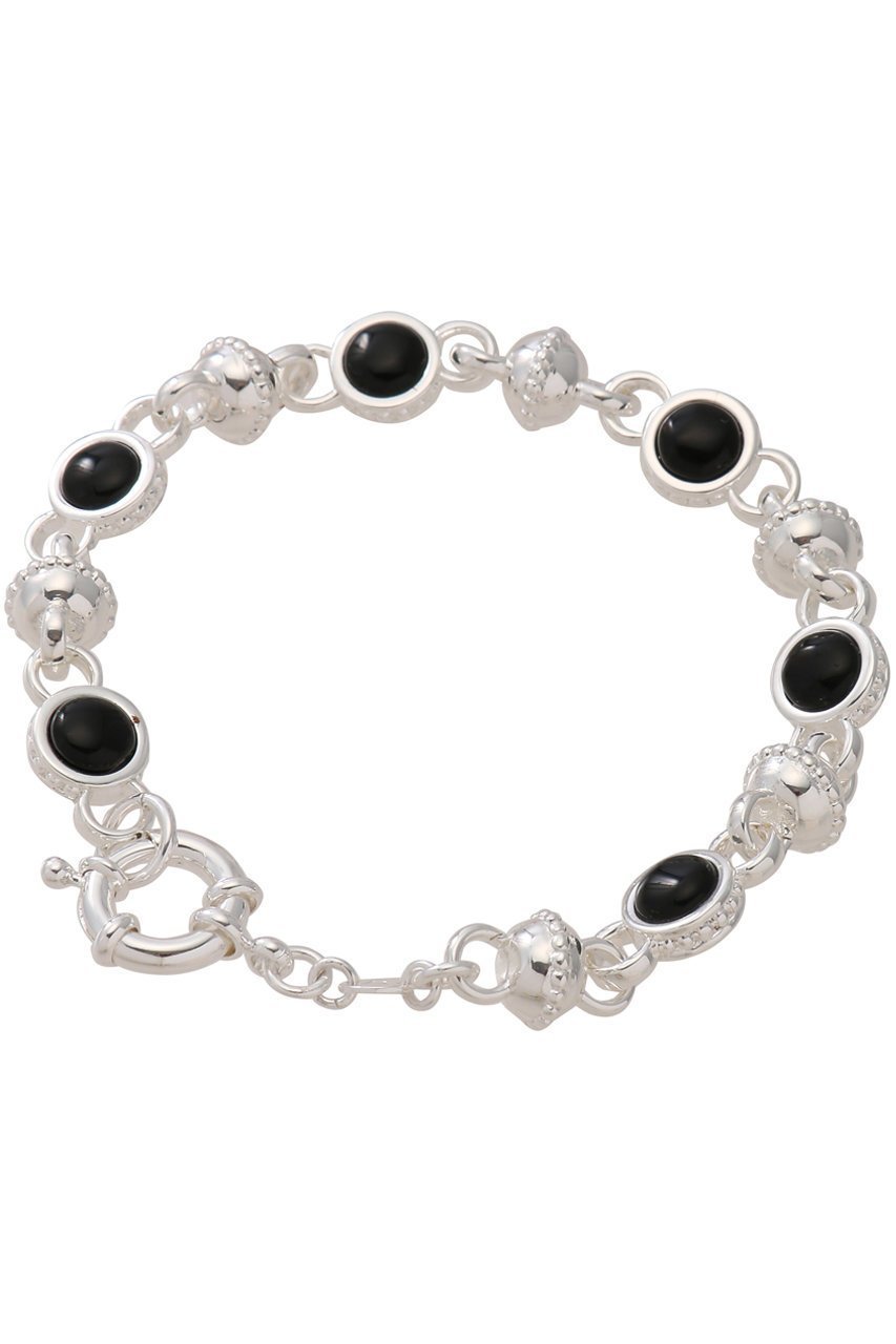 【デイジー ロンドン/DAISY LONDON】の【Polly Sayer】Black Onyx Chain ブレスレット シルバー 人気、トレンドファッション・服の通販 founy(ファニー) 　ファッション　Fashion　レディースファッション　Fashion for Women　ジュエリー　Jewelry　チェーン＆カフブレスレット　Cuff & Chain Bracelets　バングル・カフブレスレット　Bangles & Cuff Bracelets　シルバー　Silver, Metallic Silver　シンプル　Simple, Minimal　ブレスレット　Bracelet, Wristband　モチーフ　Motif, Design Theme　other-4|ID: prp329100004953333 ipo3291000000037167993