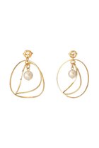 【セシル エ ジャンヌ/CECILE ET JEANNE】のダブルフープピアス 人気、トレンドファッション・服の通販 founy(ファニー) ファッション Fashion レディースファッション Fashion for Women ジュエリー Jewelry ファッションリング Fashion Rings イヤリング・フープ・ドロップタイプ Hoop, Drop & Clip Earrings イヤリング Earrings ダブル Double, Double-Breasted パール Pearl, Pearl Accent フォルム Silhouette, Form フープ Hoop, Hoop Earrings エレガント 上品 Elegant thumbnail ゴールド パール|ID: prp329100004953336 ipo3291000000037168009