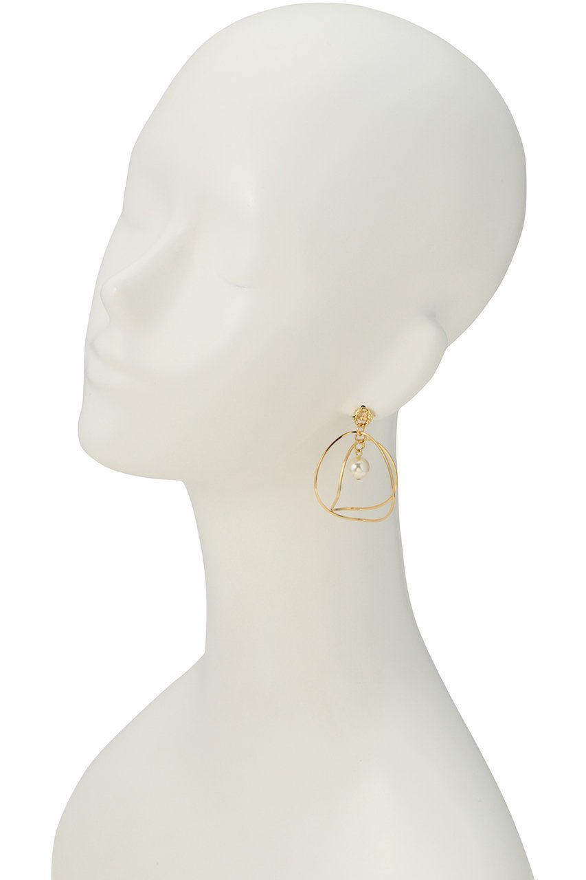 【セシル エ ジャンヌ/CECILE ET JEANNE】のダブルフープピアス 人気、トレンドファッション・服の通販 founy(ファニー) 　ファッション　Fashion　レディースファッション　Fashion for Women　ジュエリー　Jewelry　ファッションリング　Fashion Rings　イヤリング・フープ・ドロップタイプ　Hoop, Drop & Clip Earrings　イヤリング　Earrings　ダブル　Double, Double-Breasted　パール　Pearl, Pearl Accent　フォルム　Silhouette, Form　フープ　Hoop, Hoop Earrings　エレガント 上品　Elegant　other-3|ID: prp329100004953336 ipo3291000000037168011