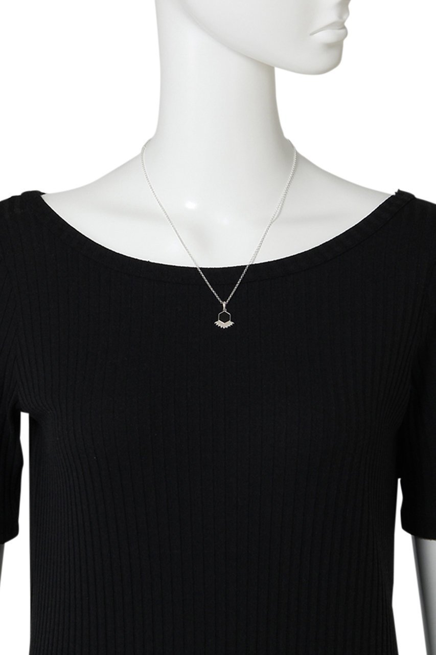 【デイジー ロンドン/DAISY LONDON】のHEXAGON PALM FAN ネックレス_SILVER 人気、トレンドファッション・服の通販 founy(ファニー) 　ファッション　Fashion　レディースファッション　Fashion for Women　ジュエリー　Jewelry　ネックレス　Necklaces & Pendants　クール　Cool, Chic　コレクション　Collection, Seasonal Line　シルバー　Silver, Metallic Silver　デニム　Denim, Jeans Material　ネックレス　Necklace, Pendant Necklace　モチーフ　Motif, Design Theme　other-3|ID: prp329100004953391 ipo3291000000037168310