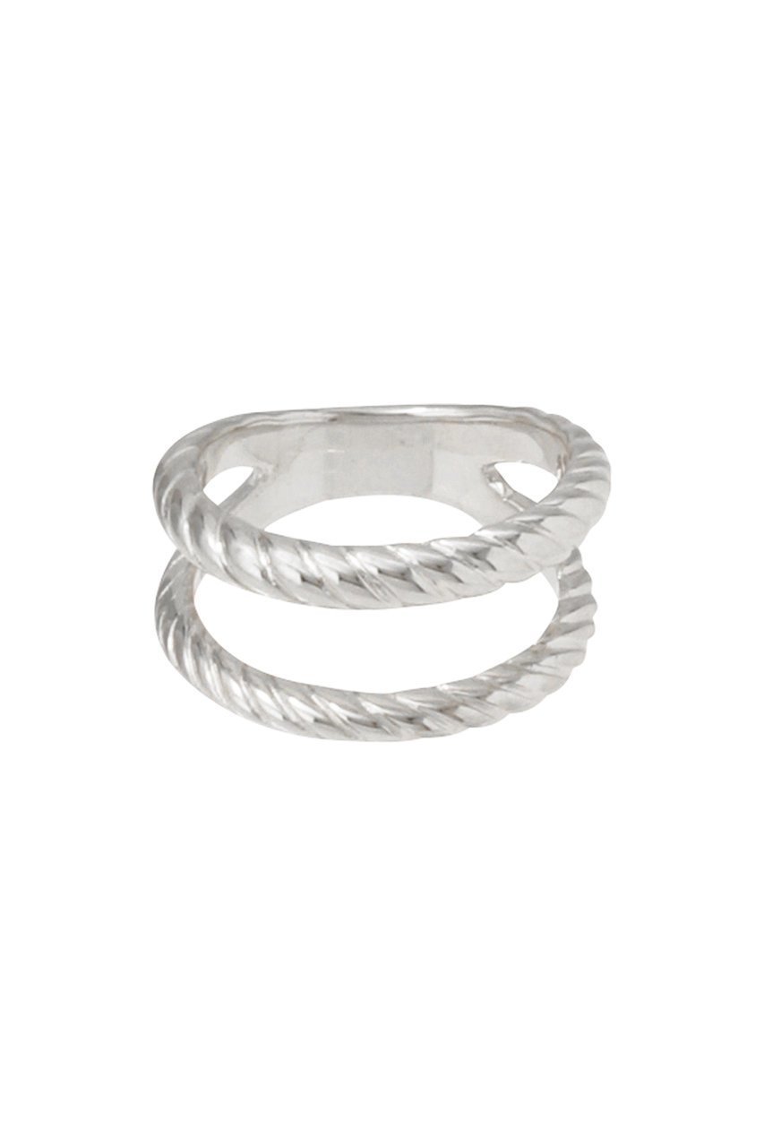 【デイジー ロンドン/DAISY LONDON】のDOUBLE ROPE リング インテリア・キッズ・メンズ・レディースファッション・服の通販 founy(ファニー) 　ファッション　Fashion　レディースファッション　Fashion for Women　ジュエリー　Jewelry　おすすめ　Recommended / Our Picks　クール　Cool, Chic　シルバー　Silver, Metallic Silver　シンプル　Simple, Minimal　トレンド　Trend, Trending Now　ミックス　Mix, Mixed Style　シルバー|ID: prp329100004953392 ipo3291000000037168317