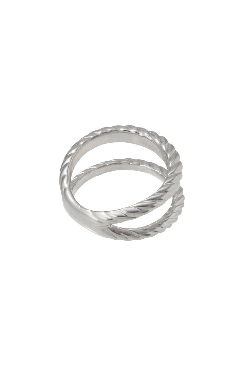 【デイジー ロンドン/DAISY LONDON】のDOUBLE ROPE リング 人気、トレンドファッション・服の通販 founy(ファニー) 　ファッション　Fashion　レディースファッション　Fashion for Women　ジュエリー　Jewelry　おすすめ　Recommended / Our Picks　クール　Cool, Chic　シルバー　Silver, Metallic Silver　シンプル　Simple, Minimal　トレンド　Trend, Trending Now　ミックス　Mix, Mixed Style　other-3|ID: prp329100004953392 ipo3291000000037168319