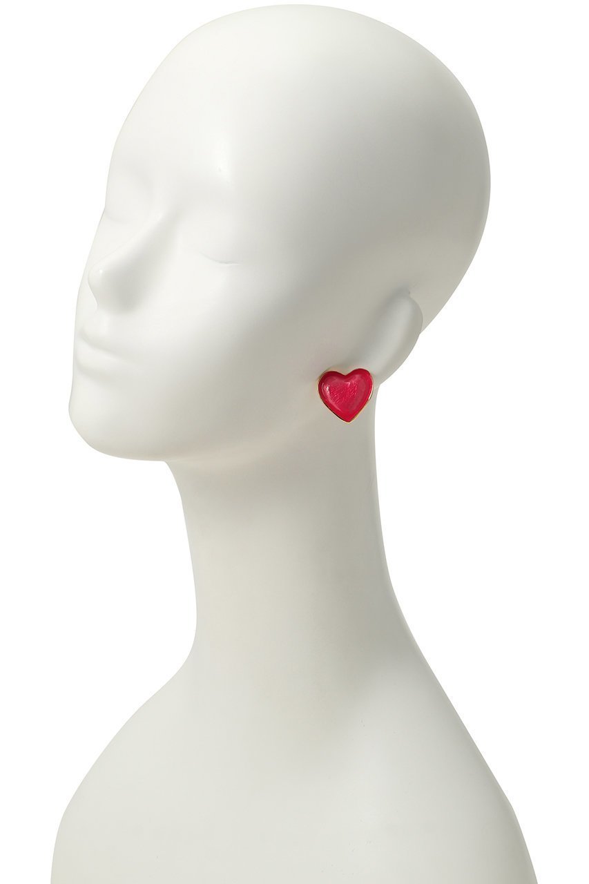 【セシル エ ジャンヌ/CECILE ET JEANNE】のエマイユ ハートピアス 人気、トレンドファッション・服の通販 founy(ファニー) 　ファッション　Fashion　レディースファッション　Fashion for Women　ジュエリー　Jewelry　ファッションリング　Fashion Rings　イヤリング・フープ・ドロップタイプ　Hoop, Drop & Clip Earrings　イヤリング　Earrings　ハンド　Hand, Handmade　人気　Popular, Best Seller　other-3|ID: prp329100004953398 ipo3291000000037168345