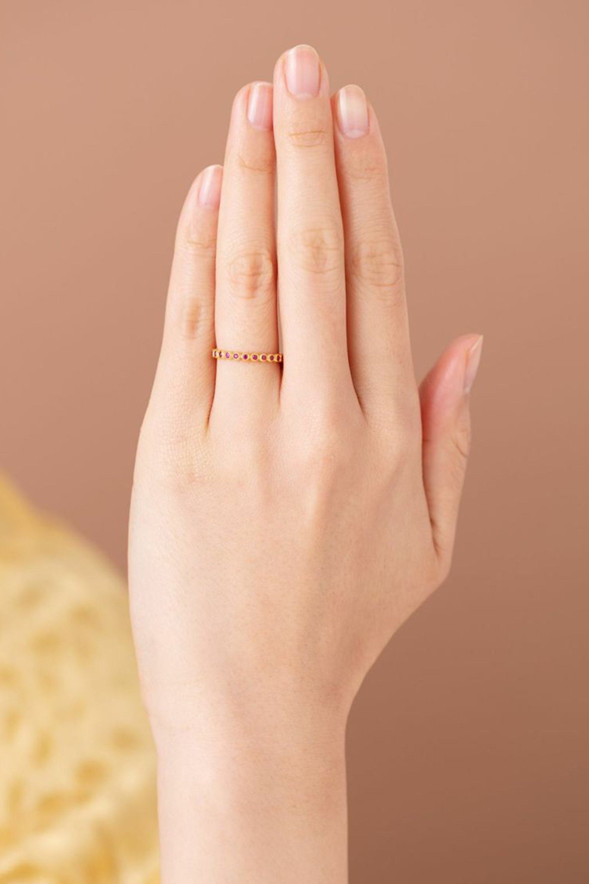 【ヌキテパ/NE QUITTEZ PAS】の【UPALA】Tiny Gem エタニティリング(ルビー) 人気、トレンドファッション・服の通販 founy(ファニー) 　ファッション　Fashion　レディースファッション　Fashion for Women　ジュエリー　Jewelry　おすすめ　Recommended / Our Picks　インド　Indian Textile　ハンド　Hand, Handmade　ボーダー　Border, Stripe　other-2|ID: prp329100004953422 ipo3291000000037168495