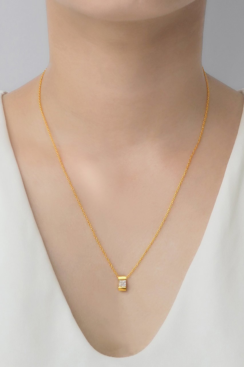 【サラース/SARARTH】のMOISSANITE LIGHT スクエア ペンダント(K24P) 人気、トレンドファッション・服の通販 founy(ファニー) 　ファッション　Fashion　レディースファッション　Fashion for Women　ジュエリー　Jewelry　ネックレス　Necklaces & Pendants　スクエア　Square, Square Shape　ネックレス　Necklace, Pendant Necklace　エレガント 上品　Elegant　other-2|ID: prp329100004953430 ipo3291000000037168542