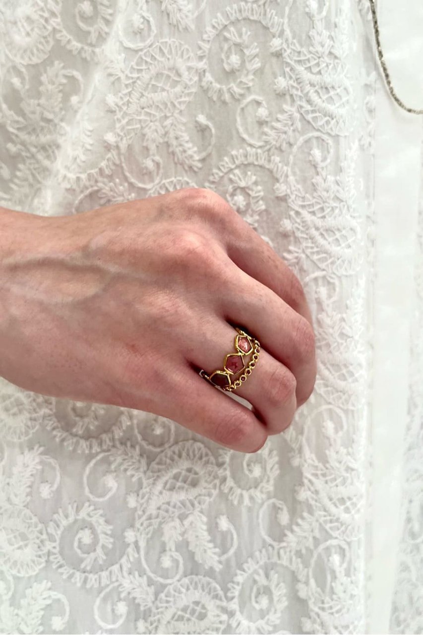 【ヌキテパ/NE QUITTEZ PAS】の【UPALA】Pink Tourmaline Pentagon エタニティリング 人気、トレンドファッション・服の通販 founy(ファニー) 　ファッション　Fashion　レディースファッション　Fashion for Women　ジュエリー　Jewelry　インド　Indian Textile　ストーン　Stone, Gem-Like　ハンド　Hand, Handmade　バランス　Balance, Style Balance　other-3|ID: prp329100004953455 ipo3291000000037168656