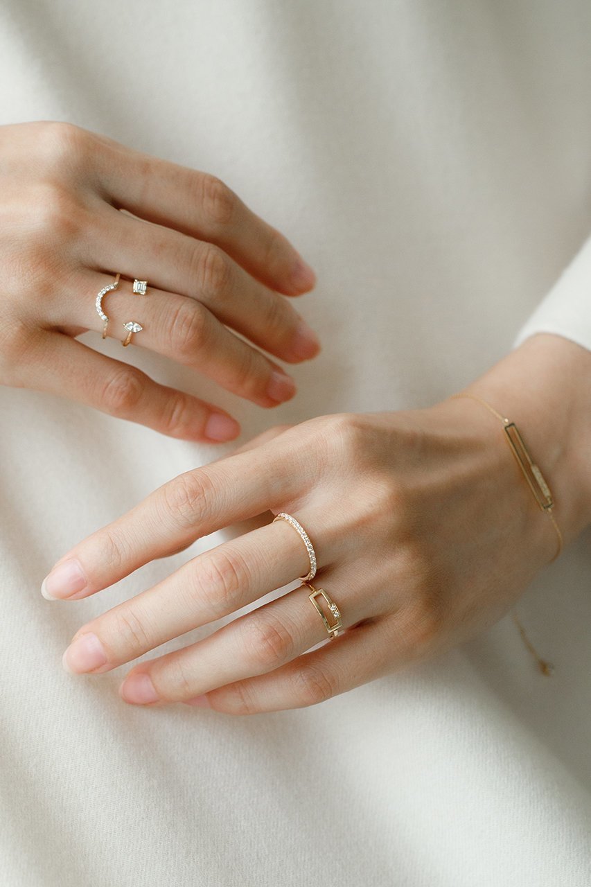 【オールニーク/ALLNIQUE】のLayered U ダイヤモンド リング 人気、トレンドファッション・服の通販 founy(ファニー) 　ファッション　Fashion　レディースファッション　Fashion for Women　ジュエリー　Jewelry　ダイヤモンド　Diamond, Brilliant Cut　other-5|ID: prp329100004953467 ipo3291000000037168729