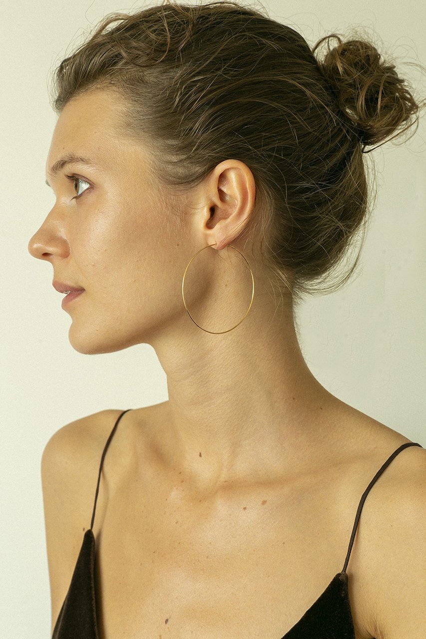 【ジジ/GIGI】の【受注生産】Solid hoop ピアス 60mm 人気、トレンドファッション・服の通販 founy(ファニー) 　ファッション　Fashion　レディースファッション　Fashion for Women　ジュエリー　Jewelry　ファッションリング　Fashion Rings　イヤリング・フープ・ドロップタイプ　Hoop, Drop & Clip Earrings　イヤリング　Earrings　シェイプ　Shape, Slim Fit　シンプル　Simple, Minimal　フープ　Hoop, Hoop Earrings　other-2|ID: prp329100004953487 ipo3291000000037168838