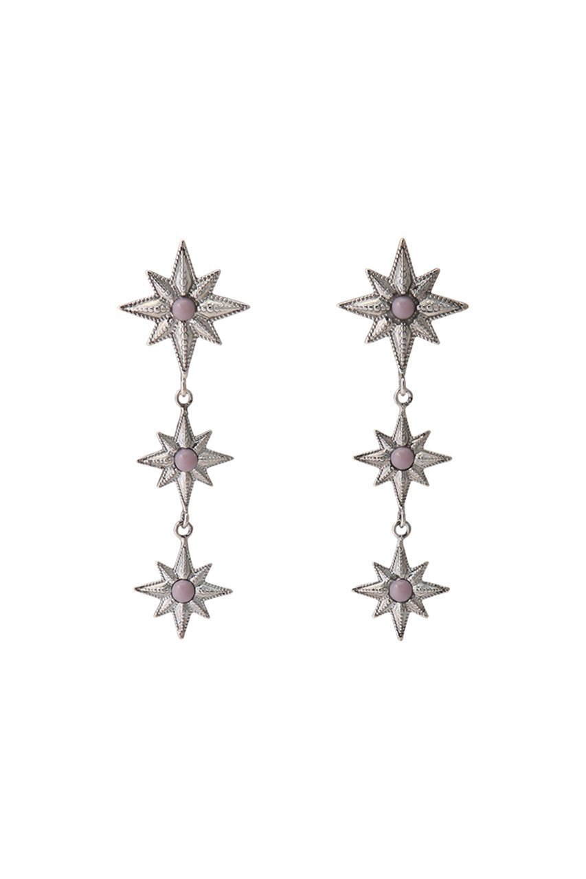 【アデル ビジュー/ADER bijoux】のSTAR motif triple ピアス インテリア・キッズ・メンズ・レディースファッション・服の通販 founy(ファニー) 　ファッション　Fashion　レディースファッション　Fashion for Women　ジュエリー　Jewelry　ファッションリング　Fashion Rings　イヤリング・フープ・ドロップタイプ　Hoop, Drop & Clip Earrings　イヤリング　Earrings　モチーフ　Motif, Design Theme　ヴィンテージ　Vintage Style　エレガント 上品　Elegant　シルバー|ID: prp329100004953508 ipo3291000000037168937