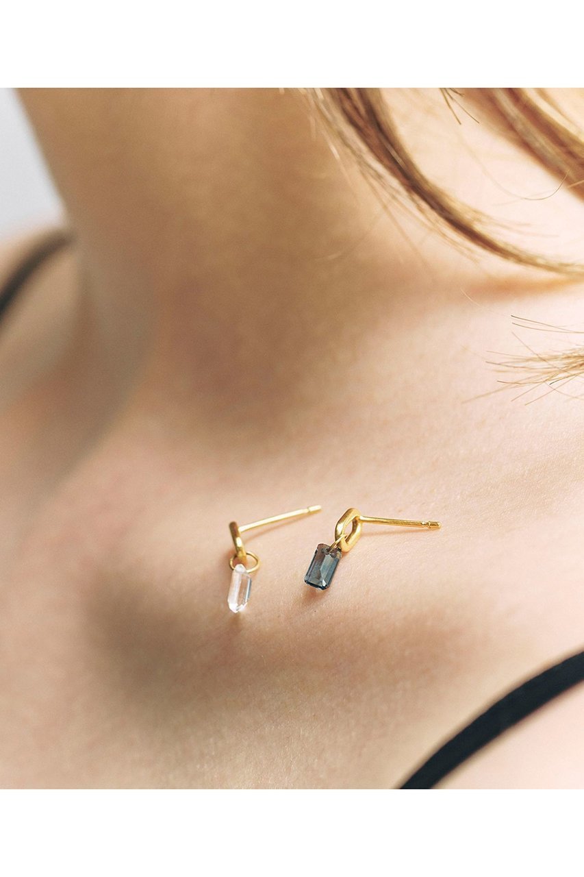 【アルティーダ ウード/ARTIDA OUD】のeden K10 ロンドンブルートパーズ オーバルフープピアス 人気、トレンドファッション・服の通販 founy(ファニー) 　ファッション　Fashion　レディースファッション　Fashion for Women　ジュエリー　Jewelry　ファッションリング　Fashion Rings　イヤリング・フープ・ドロップタイプ　Hoop, Drop & Clip Earrings　イヤリング　Earrings　オーバル　Oval Design　ストーン　Stone, Gem-Like　モダン　Modern, Contemporary　モチーフ　Motif, Design Theme　other-8|ID: prp329100004953537 ipo3291000000037169094