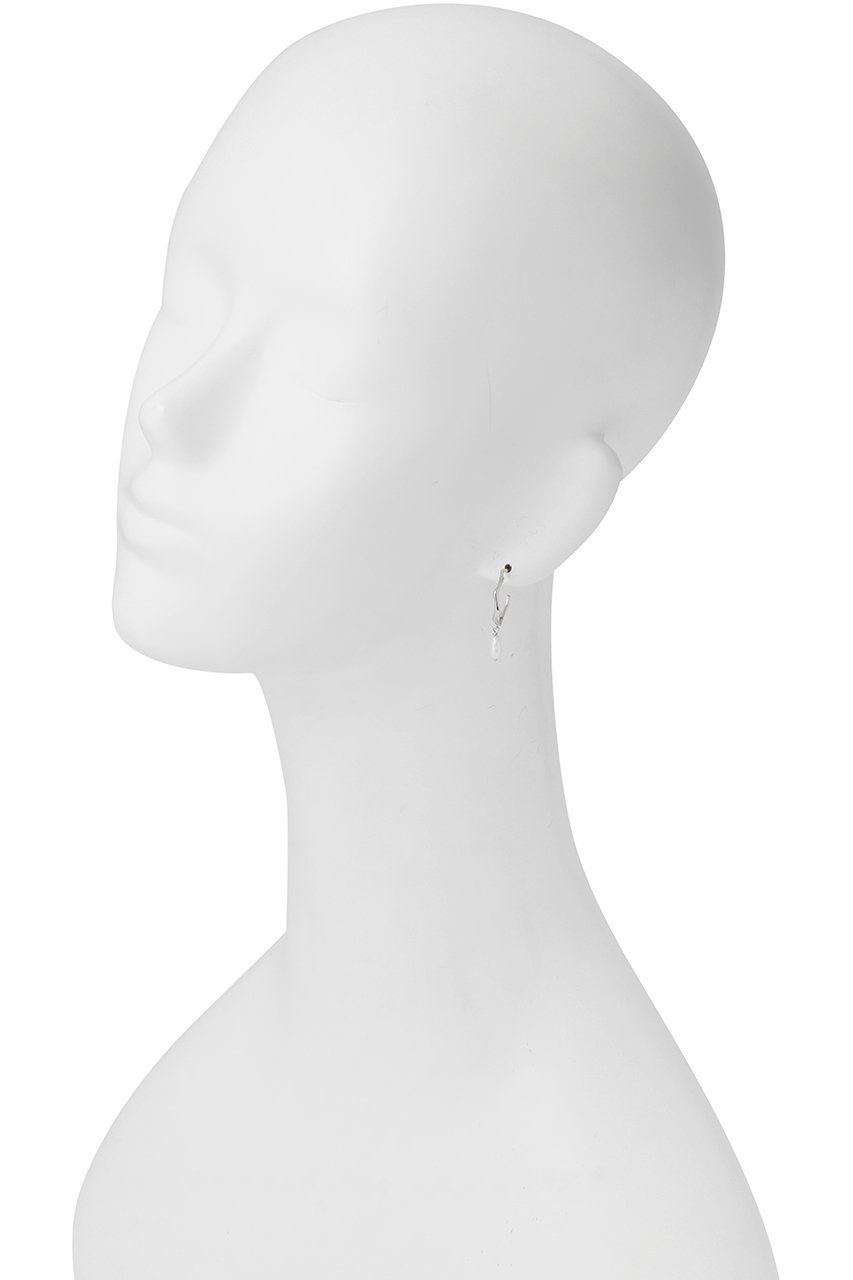 【デイジー ロンドン/DAISY LONDON】のORGANIC HOOP PEARL DROP ピアス 人気、トレンドファッション・服の通販 founy(ファニー) 　ファッション　Fashion　レディースファッション　Fashion for Women　ジュエリー　Jewelry　ファッションリング　Fashion Rings　イヤリング・フープ・ドロップタイプ　Hoop, Drop & Clip Earrings　イヤリング　Earrings　コレクション　Collection, Seasonal Line　シルバー　Silver, Metallic Silver　パール　Pearl, Pearl Accent　リュクス　Luxury, Elegant, High-End, Chic　エレガント 上品　Elegant　other-3|ID: prp329100004953539 ipo3291000000037169103