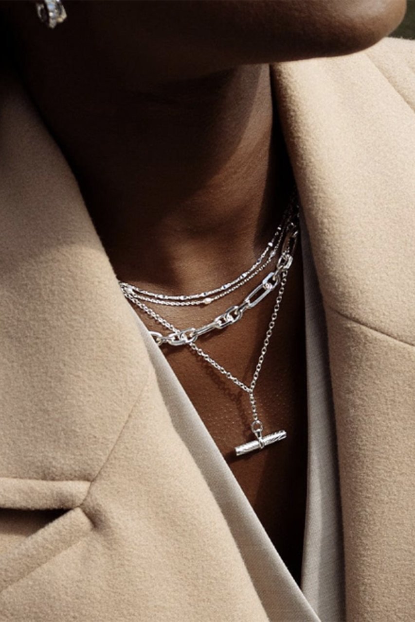 【デイジー ロンドン/DAISY LONDON】の【ESTEE LALONDE】 T BAR ネックレス 人気、トレンドファッション・服の通販 founy(ファニー) 　ファッション　Fashion　レディースファッション　Fashion for Women　ジュエリー　Jewelry　ネックレス　Necklaces & Pendants　おすすめ　Recommended / Our Picks　クール　Cool, Chic　コレクション　Collection, Seasonal Line　シルバー　Silver, Metallic Silver　シンプル　Simple, Minimal　チェーン　Chain, Chain Strap　ネックレス　Necklace, Pendant Necklace　エレガント 上品　Elegant　人気　Popular, Best Seller　other-2|ID: prp329100004953540 ipo3291000000037169111