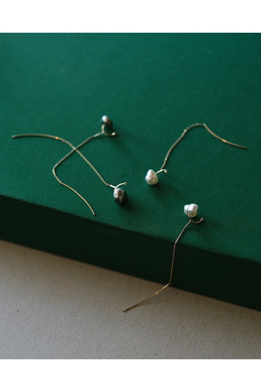 【エネイ/ENEY】のKESHI ケシパール K10YG チェーンピアス インテリア・キッズ・メンズ・レディースファッション・服の通販 founy(ファニー) 　ファッション　Fashion　レディースファッション　Fashion for Women　ジュエリー　Jewelry　ファッションリング　Fashion Rings　イヤリング・フープ・ドロップタイプ　Hoop, Drop & Clip Earrings　イエロー　Yellow　イヤリング　Earrings　コレクション　Collection, Seasonal Line　シリコン　Silicone, Silicone Material　ダイヤモンド　Diamond, Brilliant Cut　チェーン　Chain, Chain Strap　バランス　Balance, Style Balance　パール　Pearl, Pearl Accent　ブラック|ID: prp329100004953550 ipo3291000000037169177