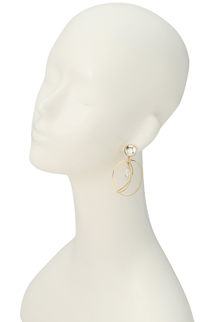 【セシル エ ジャンヌ/CECILE ET JEANNE】のダブルフープイヤリング 人気、トレンドファッション・服の通販 founy(ファニー) 　ファッション　Fashion　レディースファッション　Fashion for Women　ジュエリー　Jewelry　ファッションリング　Fashion Rings　イヤリング・フープ・ドロップタイプ　Hoop, Drop & Clip Earrings　おすすめ　Recommended / Our Picks　イヤリング　Earrings　オケージョン　Occasion Wear　ガラス　Glass, Glassware　フープ　Hoop, Hoop Earrings　リュクス　Luxury, Elegant, High-End, Chic　人気　Popular, Best Seller　other-3|ID: prp329100004953556 ipo3291000000037169225