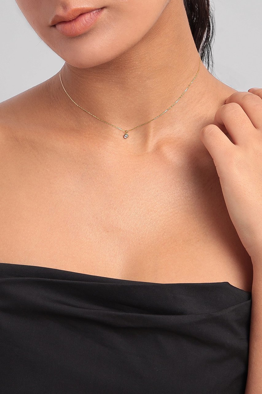 【プラス ヴァンドーム/Plus Vendome】のLAB K10 モアッサナイト ネックレス 人気、トレンドファッション・服の通販 founy(ファニー) 　ファッション　Fashion　レディースファッション　Fashion for Women　ジュエリー　Jewelry　ネックレス　Necklaces & Pendants　イエロー　Yellow　ダイヤモンド　Diamond, Brilliant Cut　ネックレス　Necklace, Pendant Necklace　フランス　France, French　other-2|ID: prp329100004953600 ipo3291000000037169442