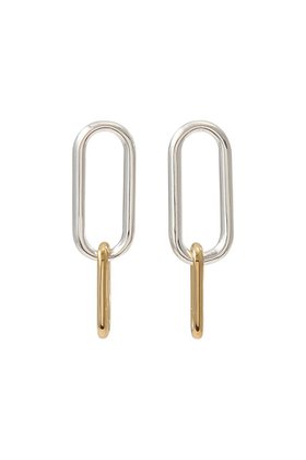 【マルティニーク/martinique】 【PHILIPPE AUDIBERT】バイカラーリンクピアス人気、トレンドファッション・服の通販 founy(ファニー) ファッション Fashion レディースファッション Fashion for Women ジュエリー Jewelry ファッションリング Fashion Rings イヤリング・フープ・ドロップタイプ Hoop, Drop & Clip Earrings おすすめ Recommended / Our Picks イヤリング Earrings コンビ Combo, Combination Style シルバー Silver, Metallic Silver シンプル Simple, Minimal セットアップ Set-Up, Coordinated Outfit チェーン Chain, Chain Strap エレガント 上品 Elegant |ID:prp329100004953612