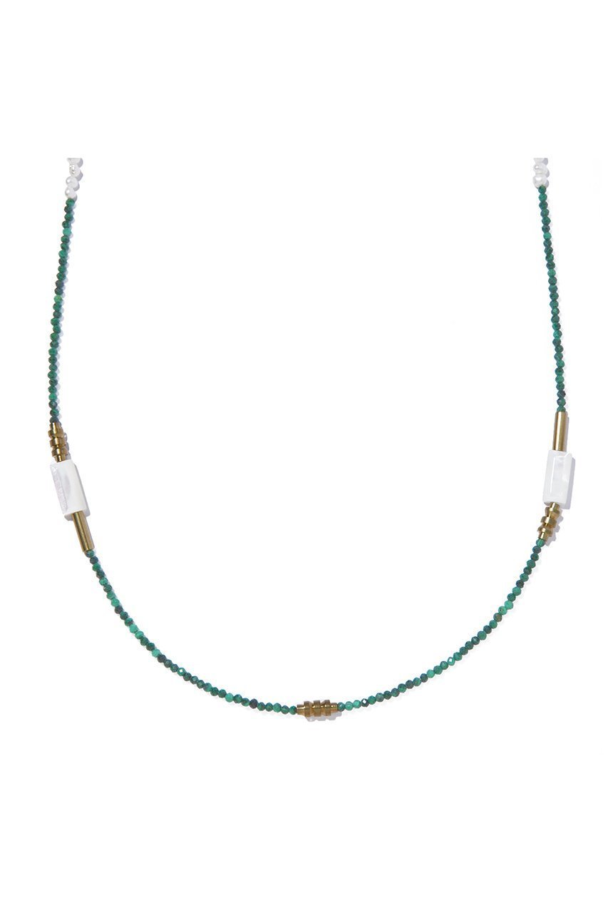 【イリスフォーセブン/IRIS 47】のmalachite glass chain ネックレス インテリア・キッズ・メンズ・レディースファッション・服の通販 founy(ファニー) 　ファッション　Fashion　レディースファッション　Fashion for Women　ジュエリー　Jewelry　ネックレス　Necklaces & Pendants　グラス　Glass, Eyewear　チェーン　Chain, Chain Strap　チョーカー　Tulle, Mesh Fabric　ネックレス　Necklace, Pendant Necklace　バングル　Bangle, Bracelet　パール　Pearl, Pearl Accent　グリーン|ID: prp329100004953676 ipo3291000000037169909