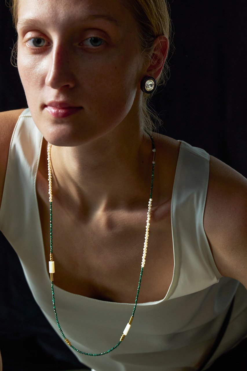 【イリスフォーセブン/IRIS 47】のmalachite glass chain ネックレス 人気、トレンドファッション・服の通販 founy(ファニー) 　ファッション　Fashion　レディースファッション　Fashion for Women　ジュエリー　Jewelry　ネックレス　Necklaces & Pendants　グラス　Glass, Eyewear　チェーン　Chain, Chain Strap　チョーカー　Tulle, Mesh Fabric　ネックレス　Necklace, Pendant Necklace　バングル　Bangle, Bracelet　パール　Pearl, Pearl Accent　other-6|ID: prp329100004953676 ipo3291000000037169914