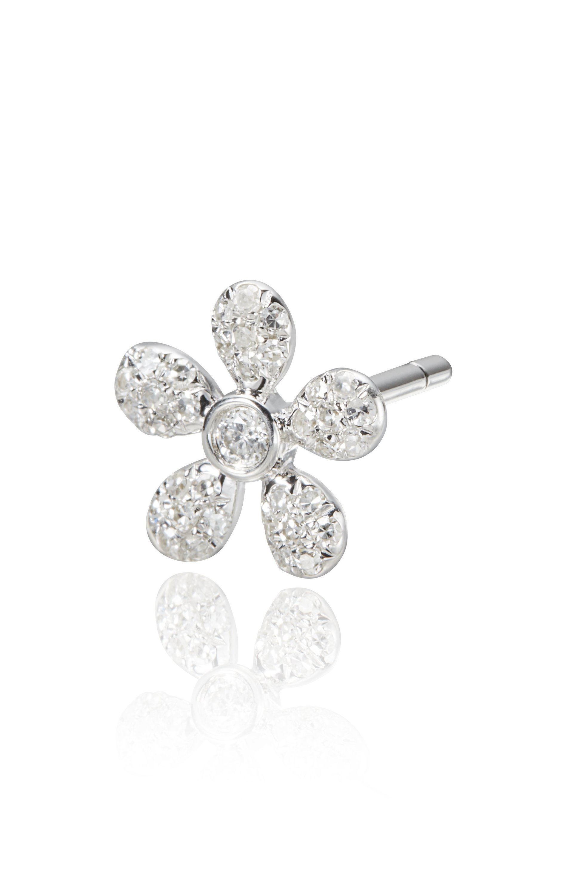 【ビジュードエム/Bijou de M】の【受注生産】プチフラワーピアス(片耳用) 人気、トレンドファッション・服の通販 founy(ファニー) 　ファッション　Fashion　レディースファッション　Fashion for Women　ジュエリー　Jewelry　ファッションリング　Fashion Rings　イヤリング・フープ・ドロップタイプ　Hoop, Drop & Clip Earrings　おすすめ　Recommended / Our Picks　イヤリング　Earrings　ダイヤモンド　Diamond, Brilliant Cut　片耳　One-Ear, Single Earring　other-2|ID: prp329100004953689 ipo3291000000037169992