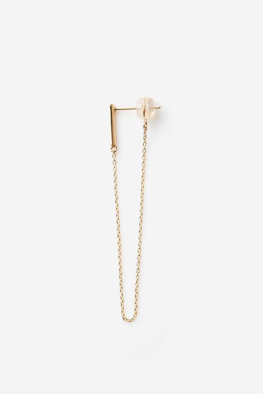 【オールニーク/ALLNIQUE】のLinear Bar chain ダイヤモンド ピアス(片耳用) インテリア・キッズ・メンズ・レディースファッション・服の通販 founy(ファニー) 　ファッション　Fashion　レディースファッション　Fashion for Women　ジュエリー　Jewelry　ファッションリング　Fashion Rings　イヤリング・フープ・ドロップタイプ　Hoop, Drop & Clip Earrings　イヤリング　Earrings　コレクション　Collection, Seasonal Line　シンプル　Simple, Minimal　ダイヤモンド　Diamond, Brilliant Cut　チェーン　Chain, Chain Strap　ベーシック　Basic, Essential　片耳　One-Ear, Single Earring　イエローゴールド|ID: prp329100004953696 ipo3291000000037170034