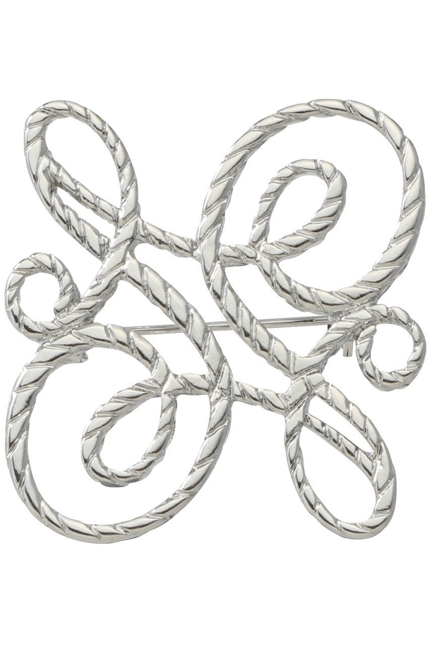 【アナイ/ANAYI】のロゴモチーフロープブローチ インテリア・キッズ・メンズ・レディースファッション・服の通販 founy(ファニー) 　ファッション　Fashion　レディースファッション　Fashion for Women　ジュエリー　Jewelry　クール　Cool, Chic　シルバー　Silver, Metallic Silver　スカーフ　Scarf, Neckwear　ツイスト　Tweed, Tweed Fabric　パーティ　Party, Party Style　ブローチ　Brooch, Pin Brooch　モチーフ　Motif, Design Theme　帽子　Hat, Headwear　シルバー|ID: prp329100004953715 ipo3291000000037170124