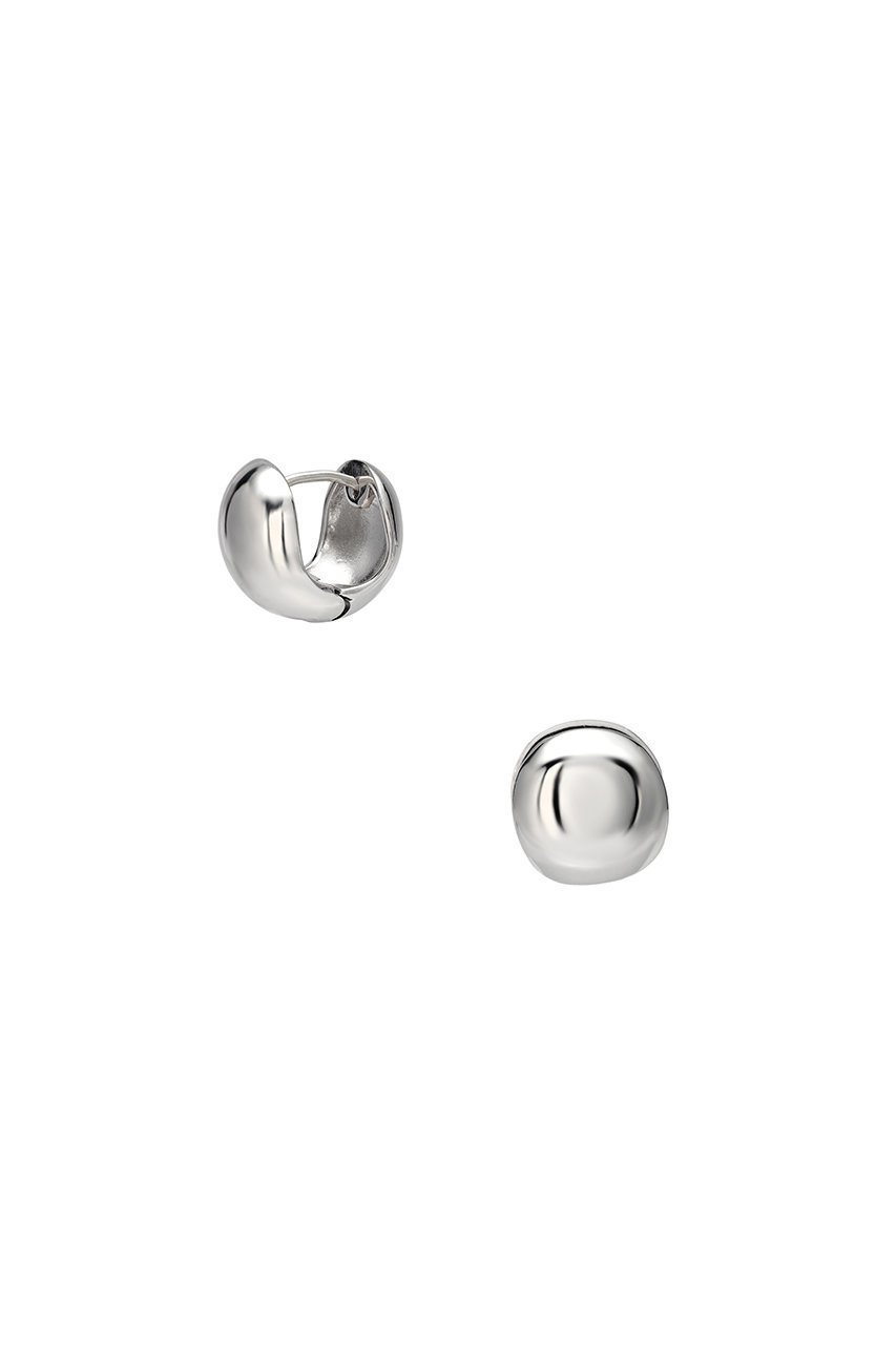 【プラス ヴァンドーム/Plus Vendome】のキャッチレス ピアス (BALL) インテリア・キッズ・メンズ・レディースファッション・服の通販 founy(ファニー) 　ファッション　Fashion　レディースファッション　Fashion for Women　ジュエリー　Jewelry　ファッションリング　Fashion Rings　イヤリング・フープ・ドロップタイプ　Hoop, Drop & Clip Earrings　イエロー　Yellow　イヤリング　Earrings　コーティング　Coating, Coated Finish　ストール　Stole, Wrap　フープ　Hoop, Hoop Earrings　メタル　Metal, Metal Parts　シルバー|ID: prp329100004953741 ipo3291000000037170275