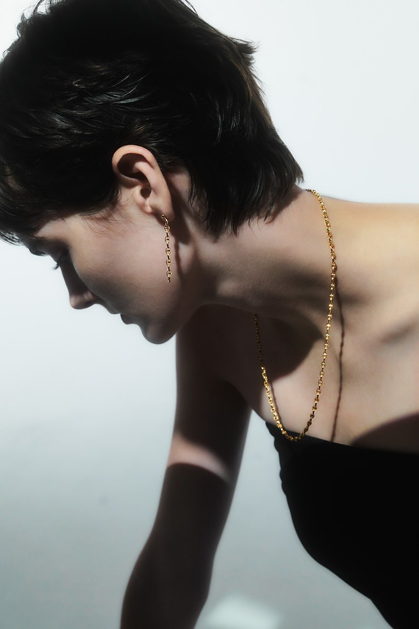 【イリスフォーセブン/IRIS 47】のK18 oval chain ピアス 人気、トレンドファッション・服の通販 founy(ファニー) 　ファッション　Fashion　レディースファッション　Fashion for Women　ジュエリー　Jewelry　ファッションリング　Fashion Rings　イヤリング・フープ・ドロップタイプ　Hoop, Drop & Clip Earrings　イヤリング　Earrings　コーティング　Coating, Coated Finish　モダン　Modern, Contemporary　リュクス　Luxury, Elegant, High-End, Chic　other-2|ID: prp329100004953743 ipo3291000000037170287