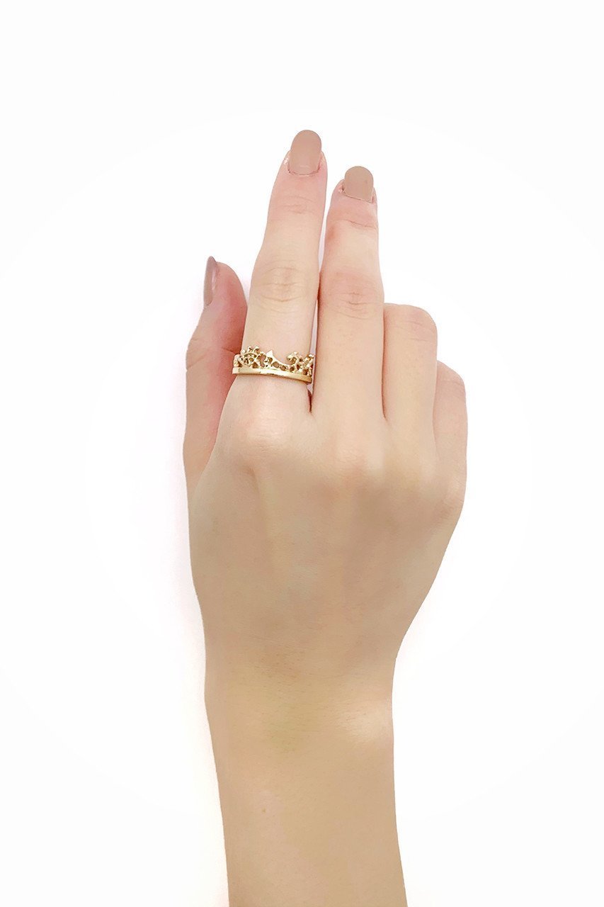 【カオル/KAORU】のFUSION K10 ピンクゴールド フリーサイズリング S 人気、トレンドファッション・服の通販 founy(ファニー) 　ファッション　Fashion　レディースファッション　Fashion for Women　ジュエリー　Jewelry　シンプル　Simple, Minimal　モチーフ　Motif, Design Theme　レース　Lace, Lace Fabric　other-2|ID: prp329100004953750 ipo3291000000037170330