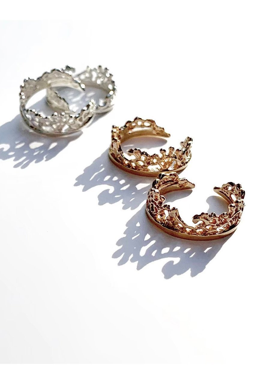 【カオル/KAORU】のFUSION K10 ピンクゴールド フリーサイズリング S 人気、トレンドファッション・服の通販 founy(ファニー) 　ファッション　Fashion　レディースファッション　Fashion for Women　ジュエリー　Jewelry　シンプル　Simple, Minimal　モチーフ　Motif, Design Theme　レース　Lace, Lace Fabric　other-5|ID: prp329100004953750 ipo3291000000037170333