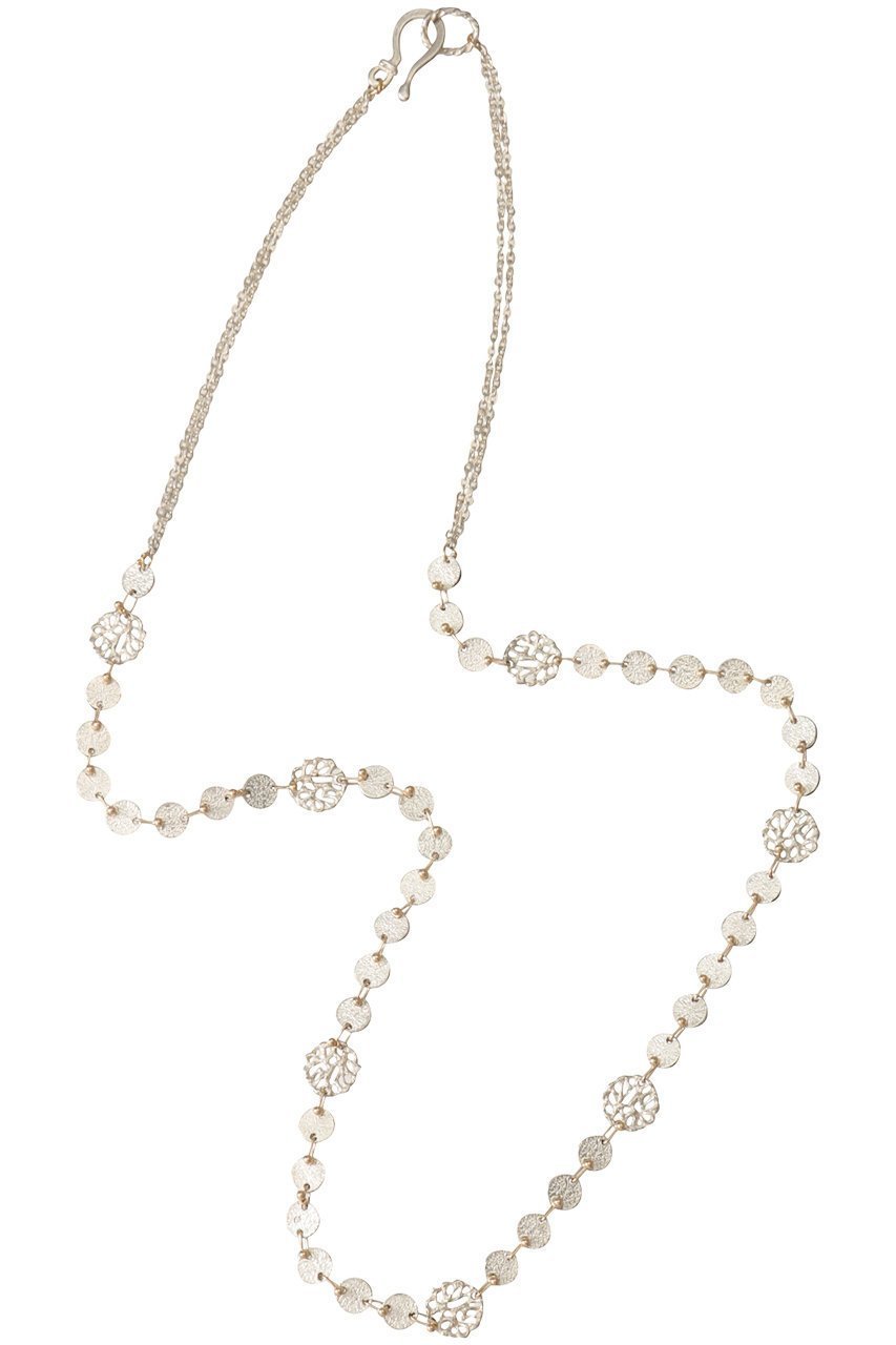 【カオル/KAORU】のALLIUM シルバーネックレス 人気、トレンドファッション・服の通販 founy(ファニー) 　ファッション　Fashion　レディースファッション　Fashion for Women　ジュエリー　Jewelry　ネックレス　Necklaces & Pendants　シルバー　Silver, Metallic Silver　シンプル　Simple, Minimal　ネックレス　Necklace, Pendant Necklace　モチーフ　Motif, Design Theme　ランダム　Random, Irregular　手編み　Hand-Knitted, Handmade Knit　other-3|ID: prp329100004953758 ipo3291000000037170379