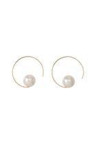 【ウィムガゼット/Whim Gazette】の【THE PAUSE】パールフープピアス 人気、トレンドファッション・服の通販 founy(ファニー) ファッション Fashion レディースファッション Fashion for Women ジュエリー Jewelry ファッションリング Fashion Rings イヤリング・フープ・ドロップタイプ Hoop, Drop & Clip Earrings イヤリング Earrings シンプル Simple, Minimal パール Pearl, Pearl Accent エレガント 上品 Elegant thumbnail ゴールド|ID: prp329100004953777 ipo3291000000037170480