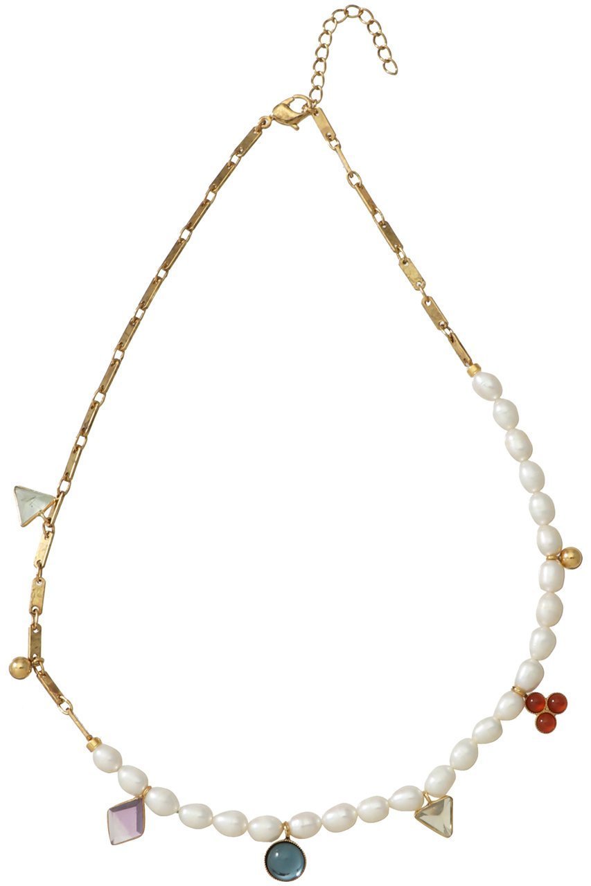 【アデル ビジュー/ADER bijoux】のGEM stone pearl mix short ネックレス 人気、トレンドファッション・服の通販 founy(ファニー) 　ファッション　Fashion　レディースファッション　Fashion for Women　ジュエリー　Jewelry　ネックレス　Necklaces & Pendants　カラフル　Colorful Design　ショート　Short, Short Length　チェーン　Chain, Chain Strap　ネックレス　Necklace, Pendant Necklace　パール　Pearl, Pearl Accent　モチーフ　Motif, Design Theme　夏　Summer　春　Spring　S/S・春夏　SS, Spring/Summer, Warm Season　other-3|ID: prp329100004953785 ipo3291000000037170524