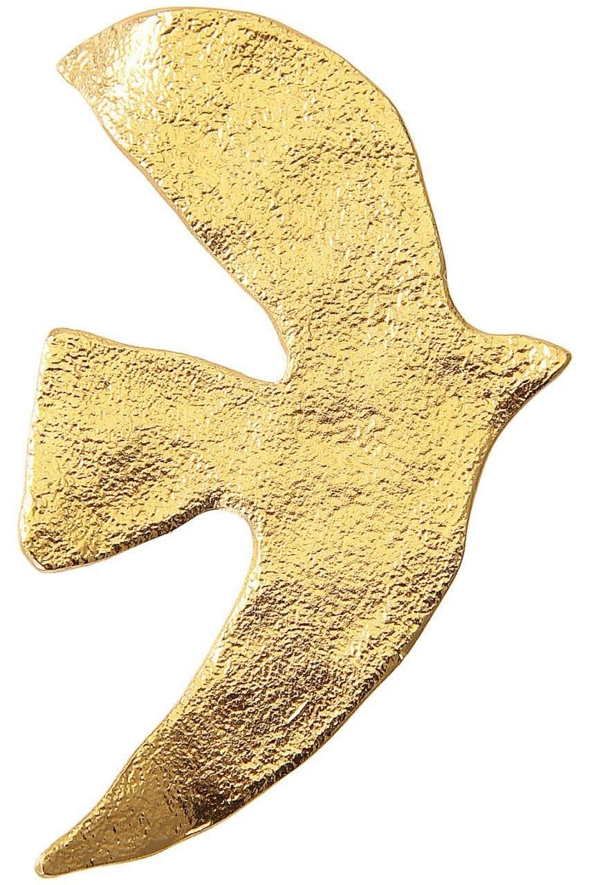 【セシル エ ジャンヌ/CECILE ET JEANNE】のラ・コロンブ(鳩)ブローチ M インテリア・キッズ・メンズ・レディースファッション・服の通販 founy(ファニー) 　ファッション　Fashion　レディースファッション　Fashion for Women　ジュエリー　Jewelry　ストール　Stole, Wrap　ブローチ　Brooch, Pin Brooch　ワンポイント　One Point, Statement Accent　エレガント 上品　Elegant　帽子　Hat, Headwear　ゴールド(右向き)|ID: prp329100004953802 ipo3291000000037170616