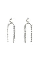 【カレンソロジー/Curensology】のCSG ボールピアス 人気、トレンドファッション・服の通販 founy(ファニー) ファッション Fashion レディースファッション Fashion for Women ジュエリー Jewelry ファッションリング Fashion Rings イヤリング・フープ・ドロップタイプ Hoop, Drop & Clip Earrings イヤリング Earrings チェーン Chain, Chain Strap デニム Denim, Jeans Material パーティ Party, Party Style モチーフ Motif, Design Theme ロング Long, Long-Length エレガント 上品 Elegant |ID:prp329100004953806