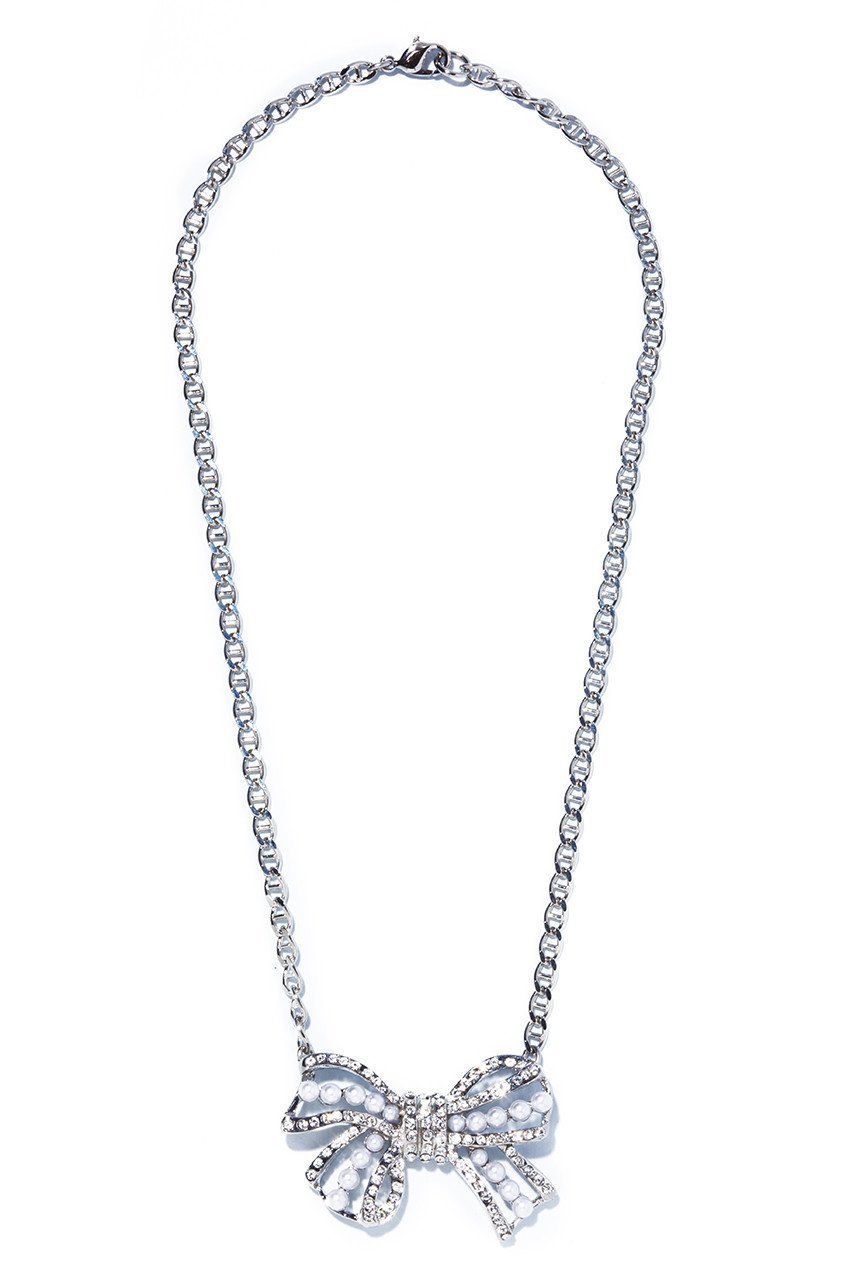 【イリスフォーセブン/IRIS 47】のbow ネックレス 人気、トレンドファッション・服の通販 founy(ファニー) 　ファッション　Fashion　レディースファッション　Fashion for Women　ジュエリー　Jewelry　ネックレス　Necklaces & Pendants　おすすめ　Recommended / Our Picks　ガラス　Glass, Glassware　コスチューム　Costume, Outfit　ジュエリー　Jewelry, Accessories　チェーン　Chain, Chain Strap　ネックレス　Necklace, Pendant Necklace　パール　Pearl, Pearl Accent　フラット　Flat, Flat Shoes　フレーム　Frame, Outline　モダン　Modern, Contemporary　モチーフ　Motif, Design Theme　リボン　Ribbon, Bow　other-3|ID: prp329100004953867 ipo3291000000037170991