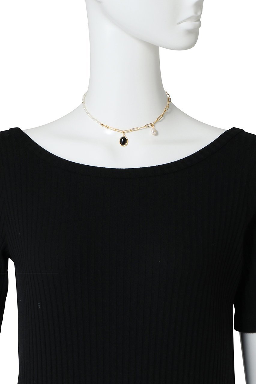 【メゾンスペシャル/MAISON SPECIAL】のMix Chain Motif Silver Necklace/ミックスチェーンモチーフゴールドネックレス 人気、トレンドファッション・服の通販 founy(ファニー) 　ファッション　Fashion　レディースファッション　Fashion for Women　ジュエリー　Jewelry　ネックレス　Necklaces & Pendants　ガラス　Glass, Glassware　チェーン　Chain, Chain Strap　ネックレス　Necklace, Pendant Necklace　パール　Pearl, Pearl Accent　エレガント 上品　Elegant　other-3|ID: prp329100004953873 ipo3291000000037171022