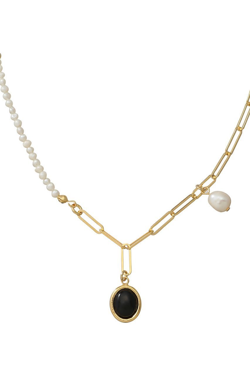 【メゾンスペシャル/MAISON SPECIAL】のMix Chain Motif Silver Necklace/ミックスチェーンモチーフゴールドネックレス 人気、トレンドファッション・服の通販 founy(ファニー) 　ファッション　Fashion　レディースファッション　Fashion for Women　ジュエリー　Jewelry　ネックレス　Necklaces & Pendants　ガラス　Glass, Glassware　チェーン　Chain, Chain Strap　ネックレス　Necklace, Pendant Necklace　パール　Pearl, Pearl Accent　エレガント 上品　Elegant　other-4|ID: prp329100004953873 ipo3291000000037171023