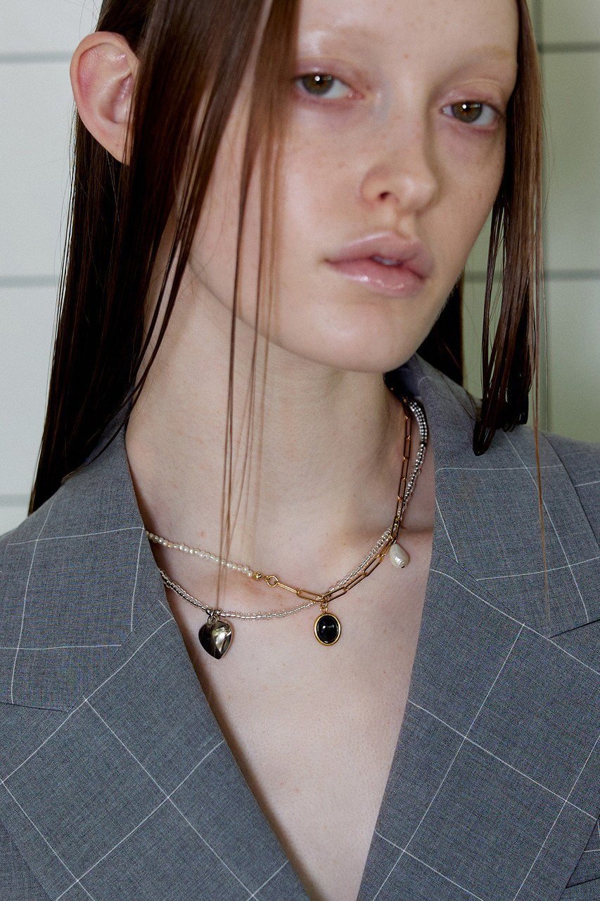 【メゾンスペシャル/MAISON SPECIAL】のMix Chain Motif Silver Necklace/ミックスチェーンモチーフゴールドネックレス 人気、トレンドファッション・服の通販 founy(ファニー) 　ファッション　Fashion　レディースファッション　Fashion for Women　ジュエリー　Jewelry　ネックレス　Necklaces & Pendants　ガラス　Glass, Glassware　チェーン　Chain, Chain Strap　ネックレス　Necklace, Pendant Necklace　パール　Pearl, Pearl Accent　エレガント 上品　Elegant　other-6|ID: prp329100004953873 ipo3291000000037171025