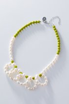 【アデルビジュー  ポップ/POP ADER bijoux】のEmma pearl colorful frill ネックレス ピスタチオ|ID: prp329100004953935 ipo3291000000037171367