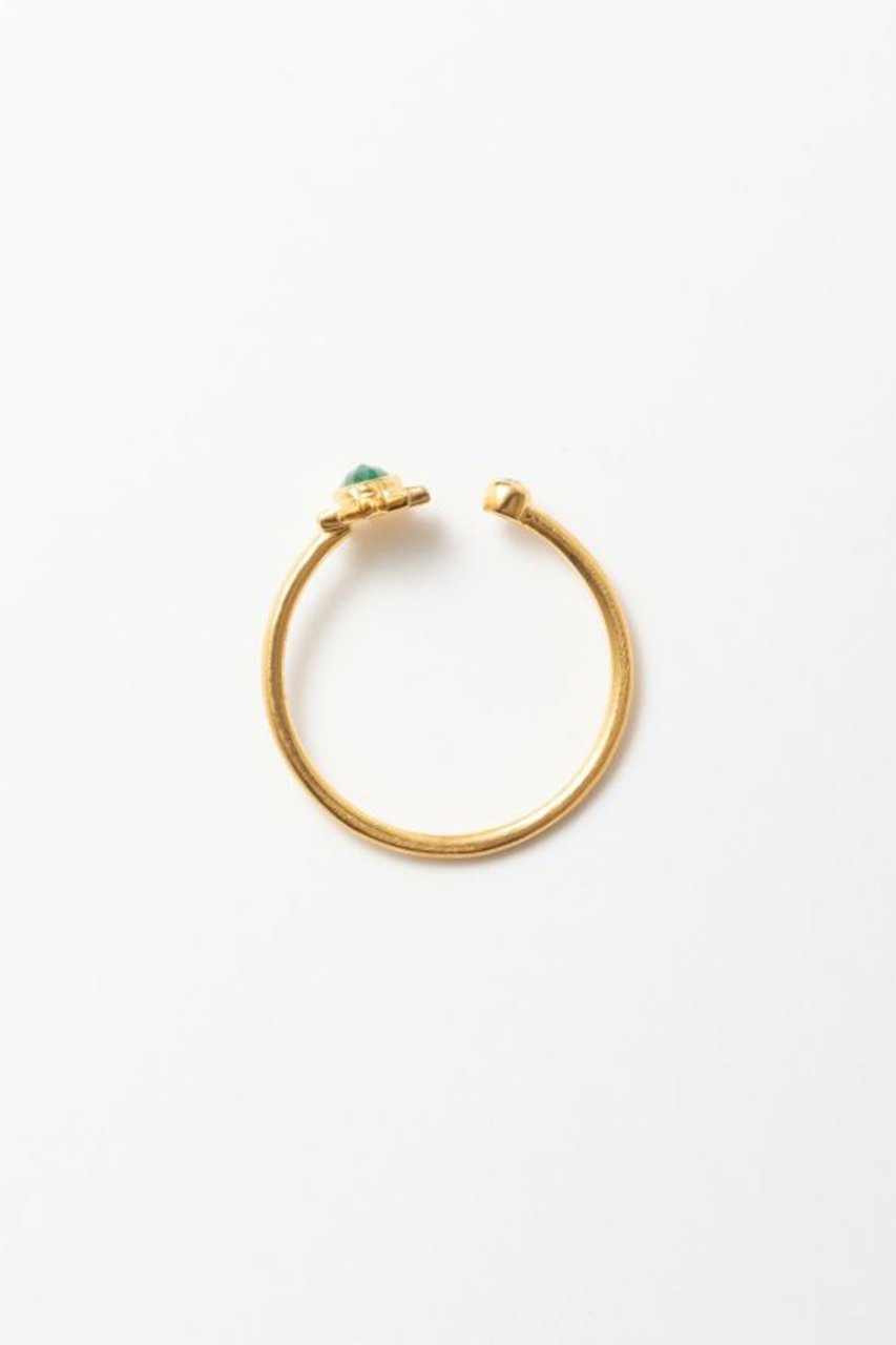 【ヌキテパ/NE QUITTEZ PAS】の【UPALA】Sun リング With エメラルド&ホワイトサファイア 人気、トレンドファッション・服の通販 founy(ファニー) 　ファッション　Fashion　レディースファッション　Fashion for Women　ジュエリー　Jewelry　チャーム　Charm, Pendant　モチーフ　Motif, Design Theme　ローズ　Rose, Rose Motif　other-5|ID: prp329100004953941 ipo3291000000037171415